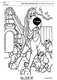 lady-ve-tramp boyama sayfaları